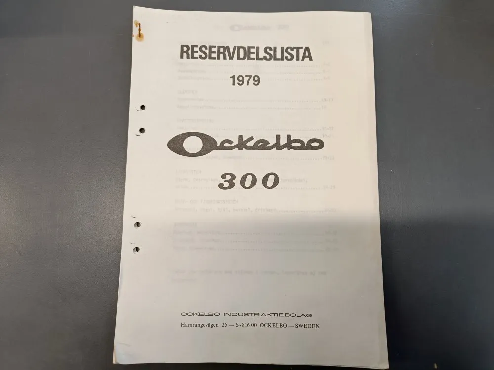 Ockelbo 1979 300 / Moottorikelkan varaosaluettelo
