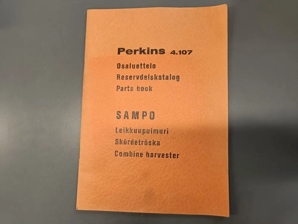 Perkins 4.107 osaluettelo / Sampo leikkuupuimurin moottori