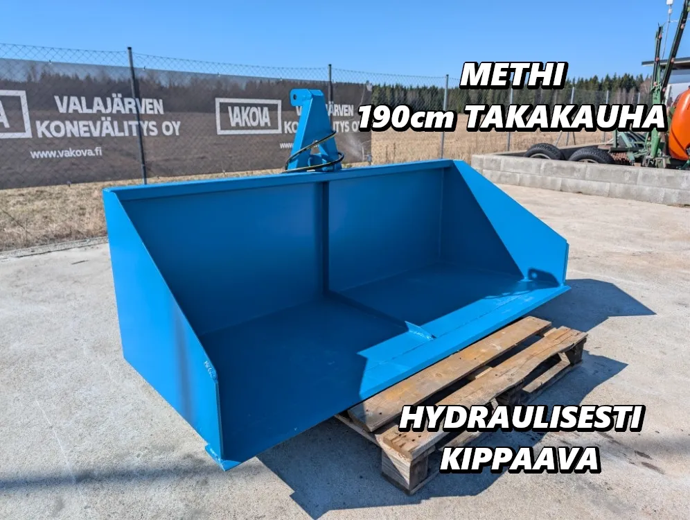 Methi takakauha 190cm - hydraulinen / Uusi kippaava kauha - Kotimainen