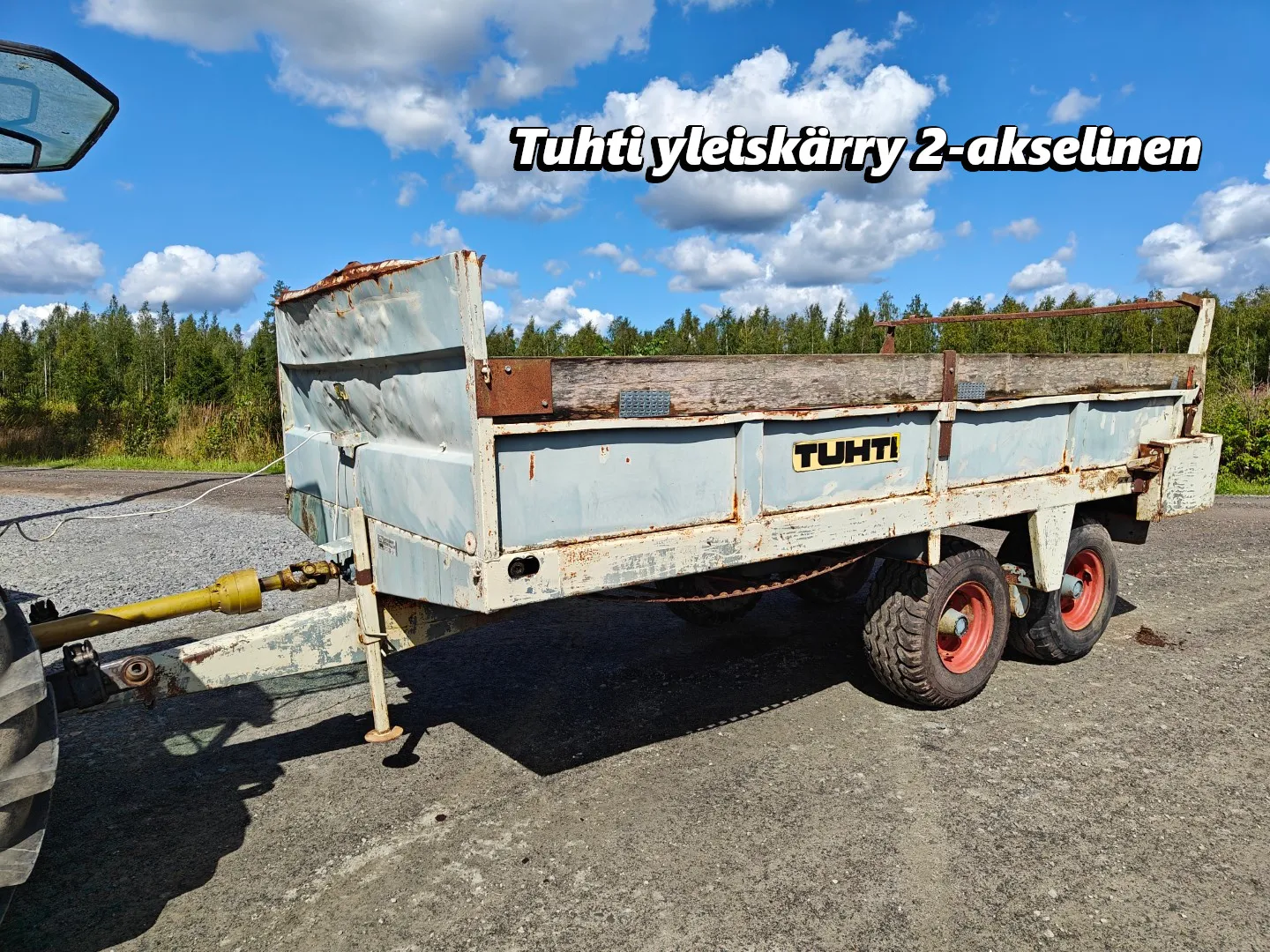 Tuhti yleisperävaunu - lantakärry / 8000kg - telikärry - video!