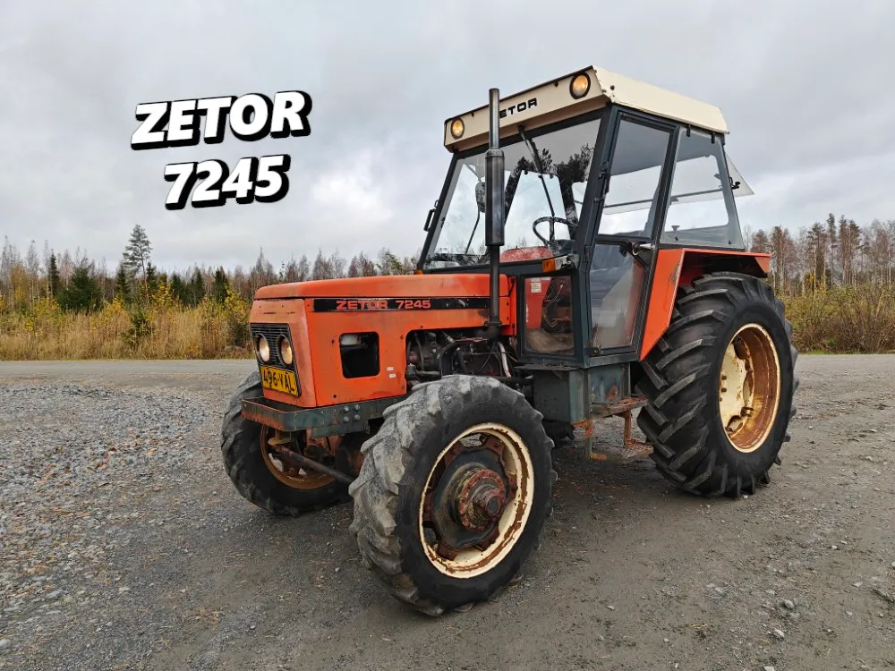 Zetor 7245 - neliveto traktori / Katso video!