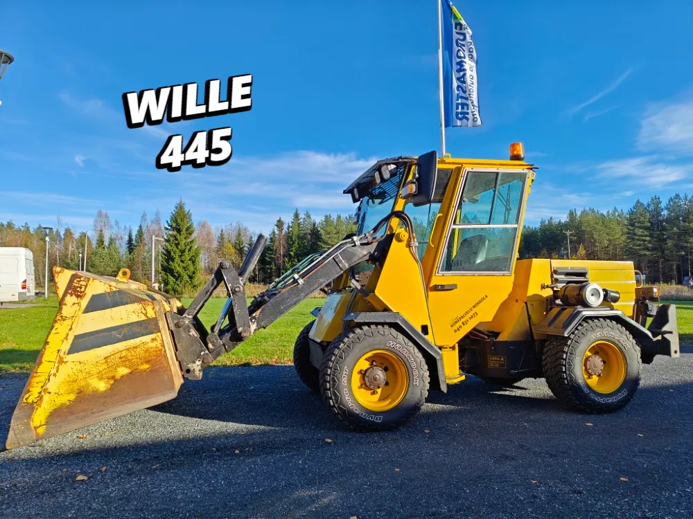 Wille 445 - kauhalla ja nivelauralla / Myydään asiakkaan lukuun - Katso video!