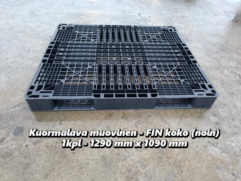Kuormalava muovinen - FIN koko / 1kpl - 1290 mm x 1090 mm