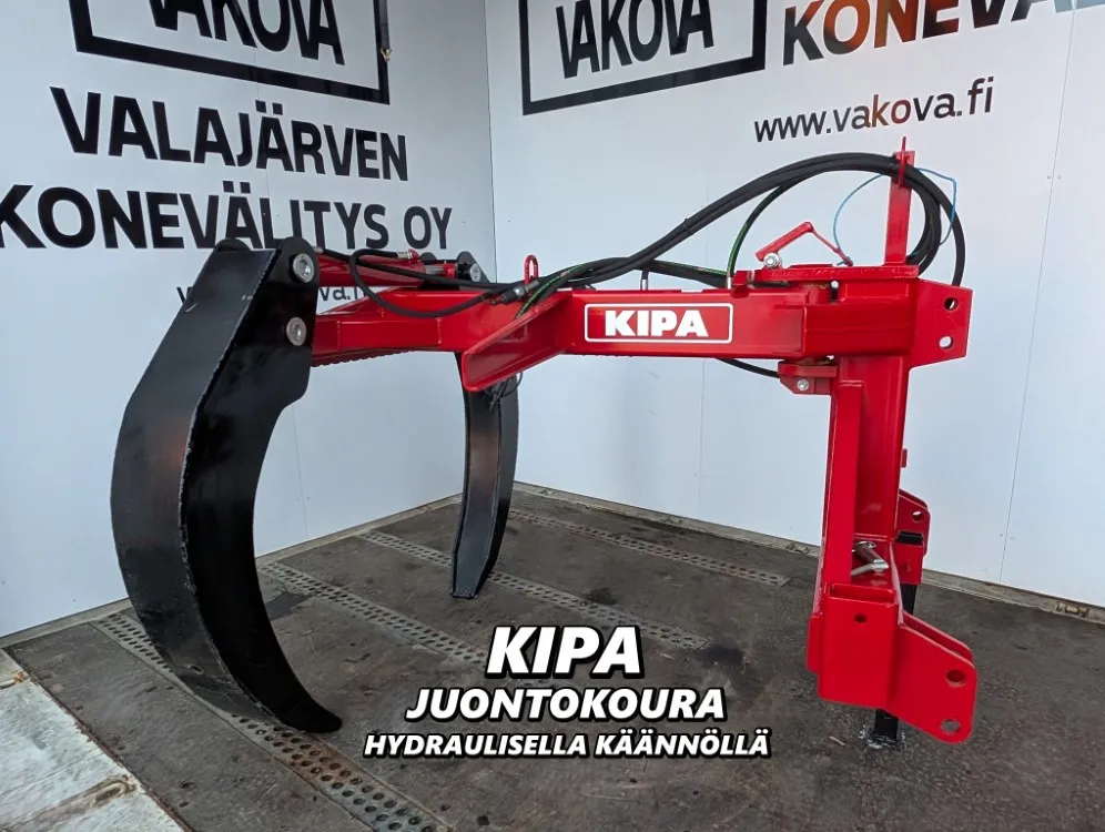 Kipa juontokoura hydraulikäännöllä / Kotimaista laatua - Katso video!