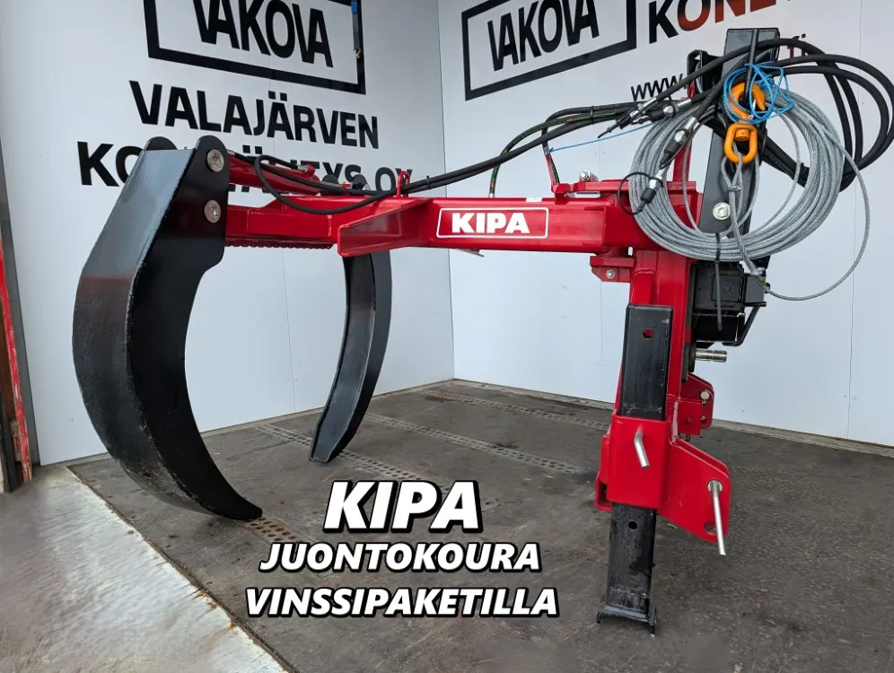 Kipa juontokoura vinssipaketilla / Hydraulikääntö - Katso video!