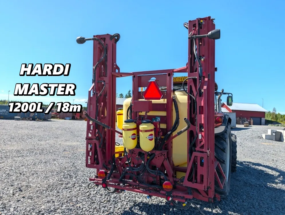 Hardi Master 1200L / työleveys 18m / VHZ puomisto / Katsastettu 22.5.2026 / video!