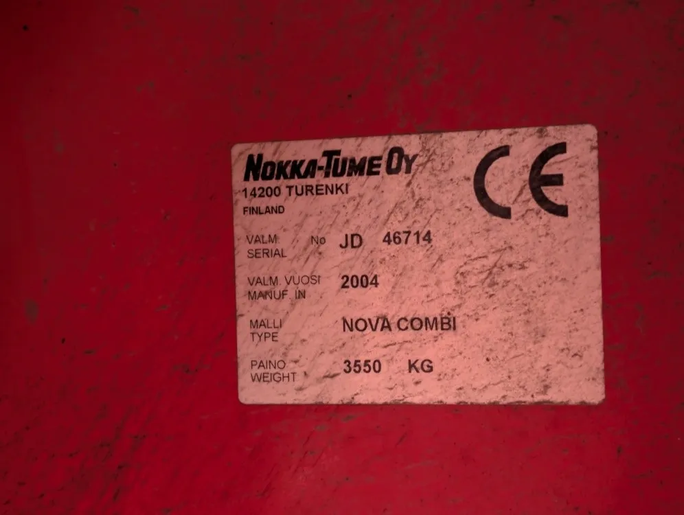 Tume Nova Combi 300cm kylvölannoitin / Täyskiekkokone - Myydään asiakkaan lukuun