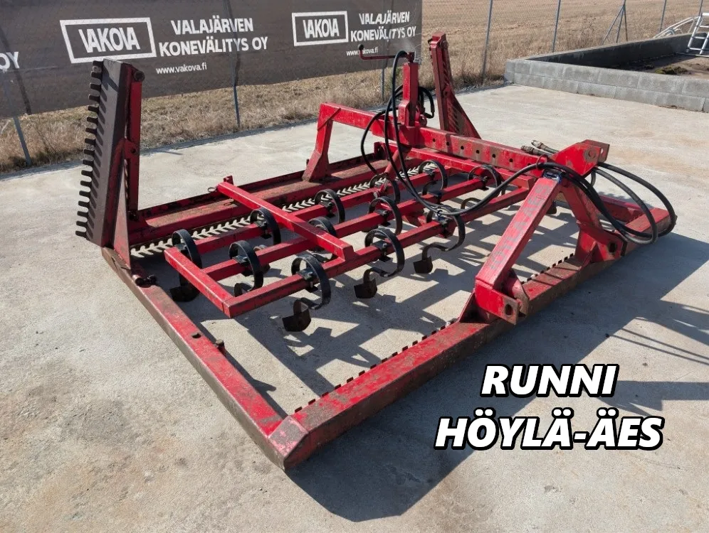 Runni 300cm höylä-äes / hydraulinen - Katso video!