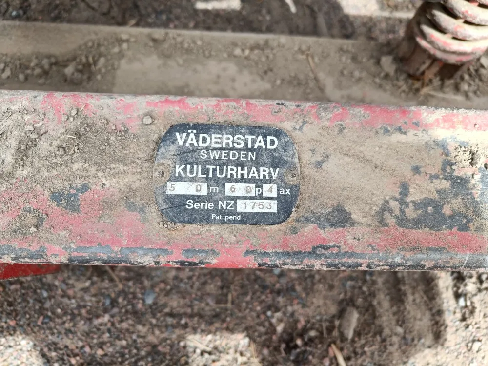Väderstad NZ500 äes / Etulanalla ja jälkiharalla