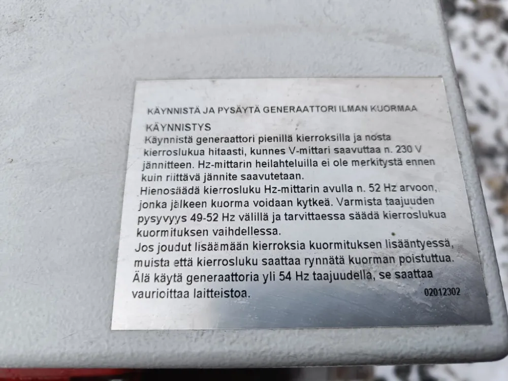 Poweri TR-50 aggregaatti / traktorikäyttöinen, käyttämätön